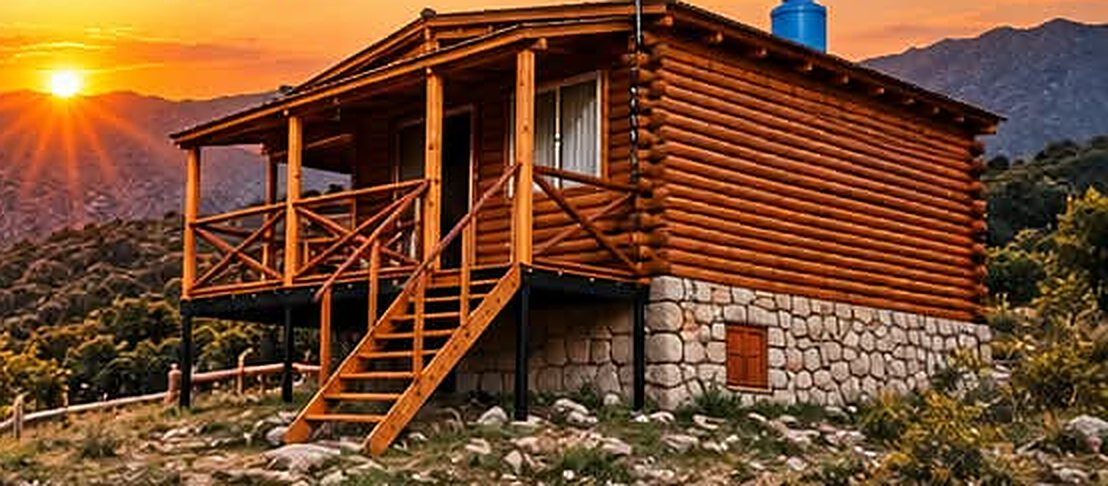 Cabaña con deck del Refugio del Atardecer, Piscu Yaco